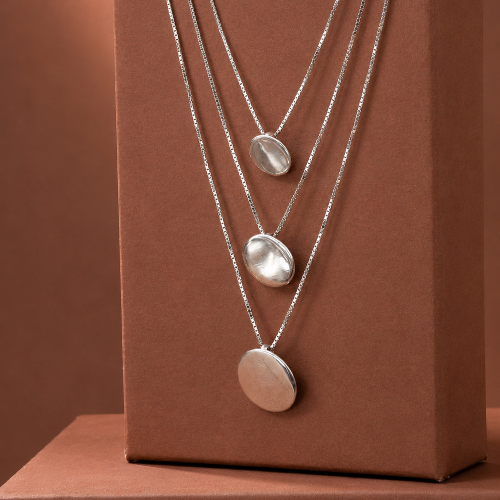 Triple Eclipse Layers Necklace - Image 5