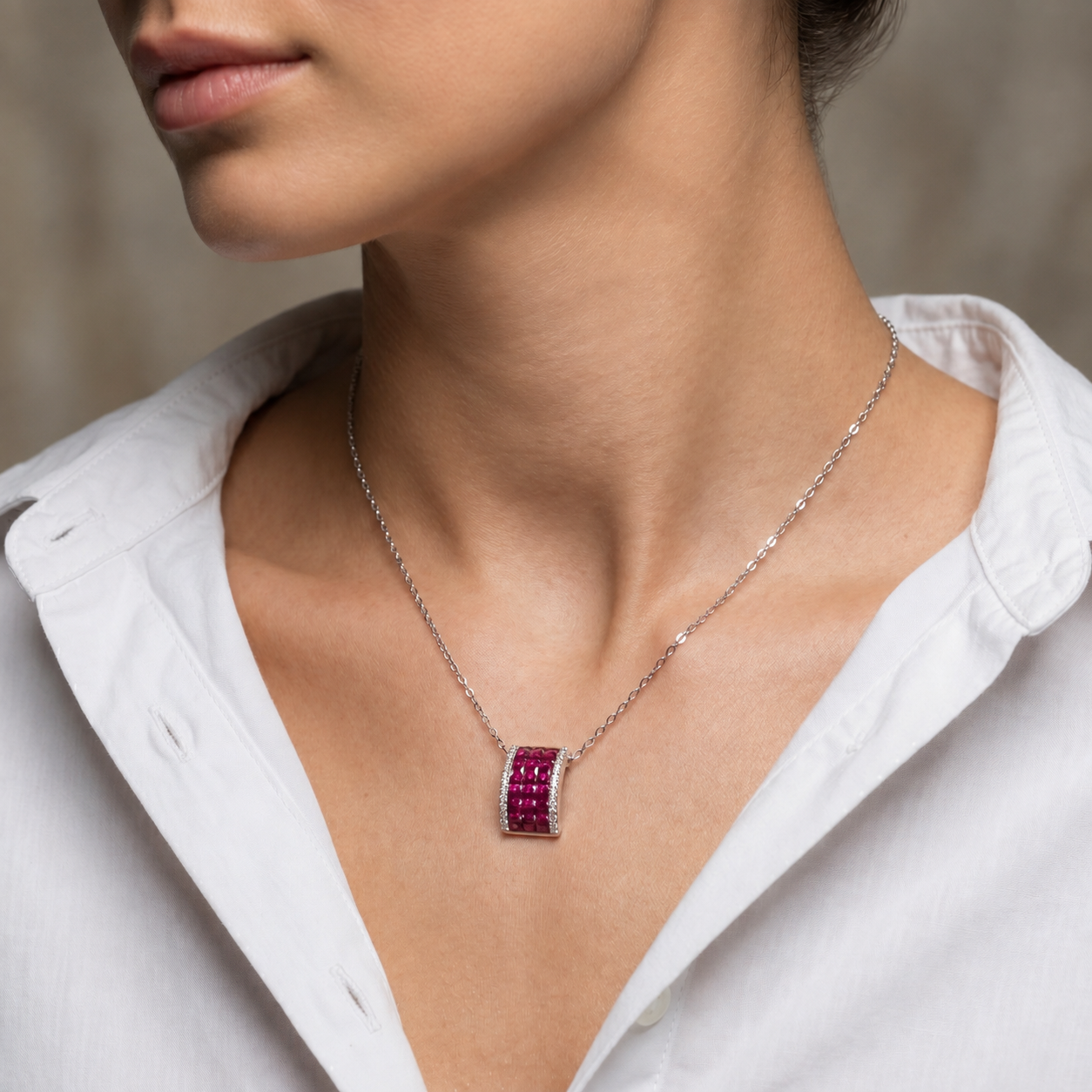 A Rose in Winter Necklace - Image 5