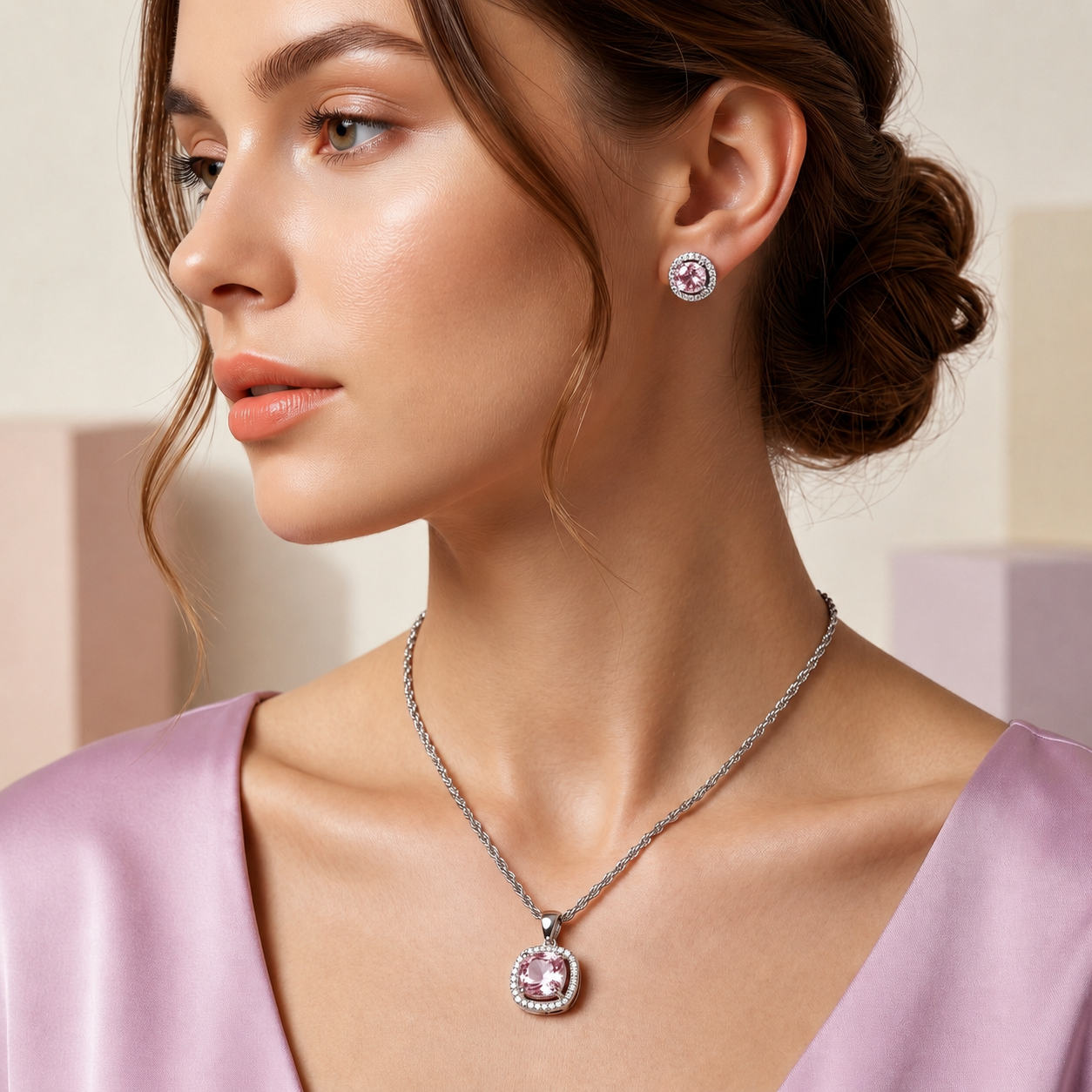 Blush of the Dawn Pendant Set - Image 5