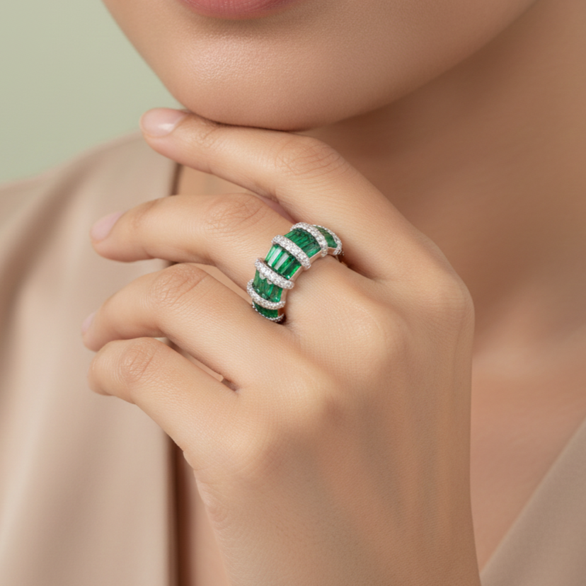 The Enchanted Pine Grove Cocktail Ring - Image 4