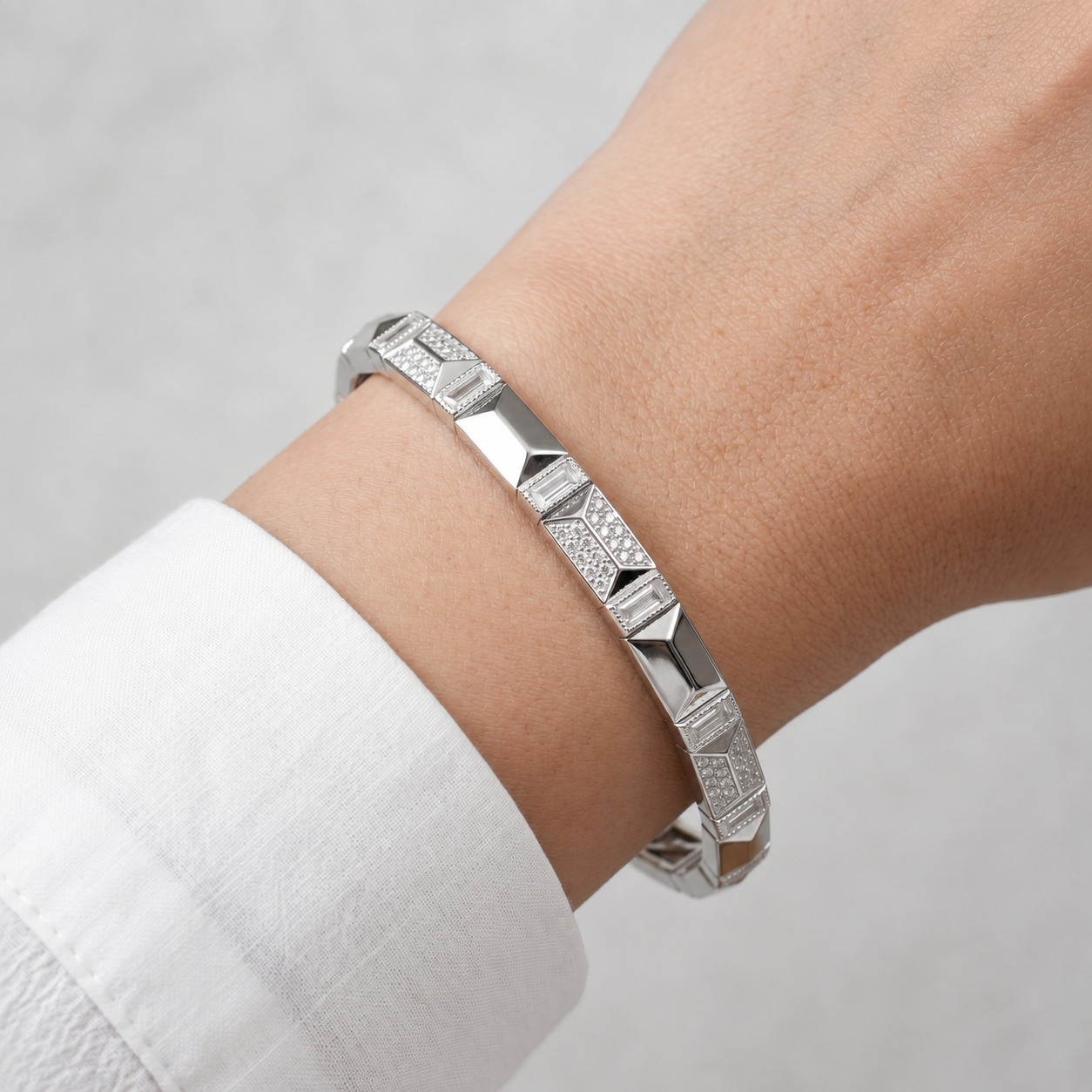 The Royal Pyramid Cuff Bracelet - Image 2