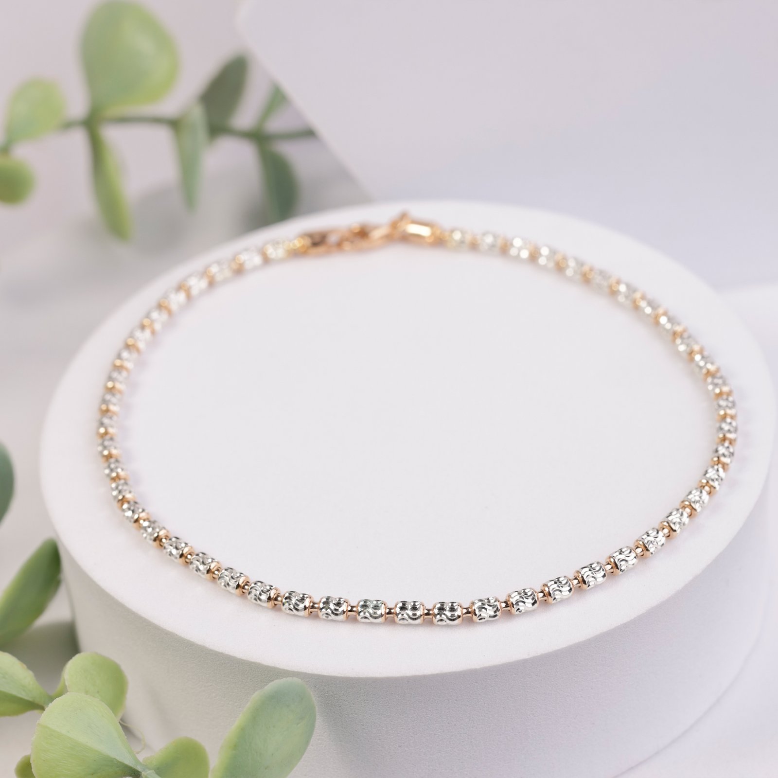 The Stella Diamond-Cut Anklet Pair - Image 2